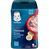 Gerber Lil' Bits Oatmeal Banana Strawberry Baby Cereal, 8 Ounces (Pack of 6)