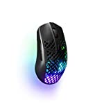 SteelSeries Aerox 3 Wireless - Super Light Gaming Mouse - 18,000 CPI TrueMove Air Optical Sensor - Ultra-Lightweight Water Resistant Design - 200 Hour Battery Life (Certified Refurbished) (Renewed)