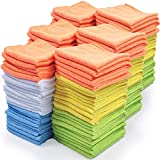 Best Microfiber Cleaning Cloths | All Purpose Towels for Lint-Free, Scratch-Free, Waterless Cleaning – Multicolor Bulk Pack of 150 Rags (12 x 12 in.)