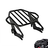 TCMT Gloss Black 2-Up Luggage Rack Mount Fit for Harley Touring CVO Street Glide Road King Road Glide 2009-2023 Ultra Limited 2014-2018 Electra Glide 2010-2013;2019-2022