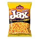 Bachman Jax Cheddar Cheese Puffed Curls 9.75 Oz Bags (4 Bags)