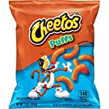 Cheetos Puffs Cheese Flavored Snacks, 0.875 Ounce, Pack of 40