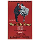 West Side Story Movie Classic Tin Sign Retro Tin Sign Poster, Retro Vintage Metal Bar Club Movie Wall Art Decoration 8x12 Inches