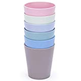 HM-tech 6pcs Bamboo Kids Cups for Baby feeding, Toddler cups for DrinkingTableware for Baby Toddler Kids Bamboo Kids Dinnerware sets