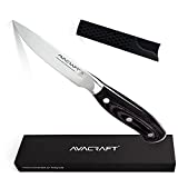 AVACRAFT Kitchen Paring Knife, High Carbon German 1.4116 Stainless Steel Knife, Cutting Chopping Carving Knife, Ergonomic Wooden Handle, 3.5 inch knife with Custom Storage Case