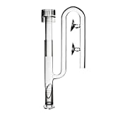 FZONE Aquatic Glass Lily Pipe Inflow with Surface Skimmer for Aquarium Filter 5/8''(16/22mm) Tubing