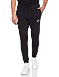 Men's Nike Sportswear Club Jogger Sweatpant, Fleece Joggers for Men with Pockets, Black/White, XL