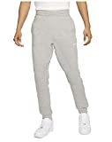 Nike Men's Club Fleece Taper Cuff Sport Casual Pants (Heather Grey, Large)