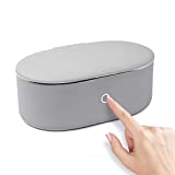 2021 Ultrasonic Jewelry Cleaner Portable and Low Noise Ultrasonic Machine for Jewelry, Ring, Silver, Retainer, Eyeglass, Watches, Coins, 500ML, 45KHz Ultrasound Cleaner Machine by VCUTECH (Grey)