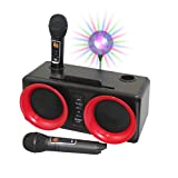 Portable Karaoke Machine for Adults Kids, Rechargeable Bluetooth Karaoke Speakers with 2 Wireless Microphone PA Speaker System for Xmas Party Birthday, Great Gifts for Boys Girls