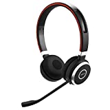 Jabra Evolve 65 MS Wireless Headset, Stereo – Includes Link 370 USB Adapter – Bluetooth Headset with Industry-Leading Wireless Performance, Advanced Noise-Cancelling Microphone, All Day Battery