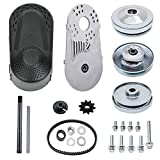 212CC Torque Converter Kit Go Kart 30 Series 6.5 HP Mini Bike Comet Clutch Set 3/4 Inch 10T #40/41/420 Chain Predator Driver Pulley Replacement Comet TAV2 Go-Kart Torque Converter