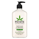 Hempz Body Lotion - Fresh Coconut & Watermelon Daily Moisturizing Cream, Shea Butter Body Moisturizer - Skin Care Products, Hemp Seed Oil - Large