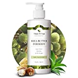 Tree to Tub Unscented Shea Butter Body Lotion for Dry Skin - Fragrance Free Sensitive Skin Lotion for Women & Men, Vegan Body Moisturizer w/Organic Aloe Vera, Cocoa Butter, Natural Colloidal Oatmeal
