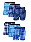 Hanes Men's Plus Size Tagless Boxer with Exposed Waistband, Multiple Packs Available, 6 Pack-Assorted, 3X Large