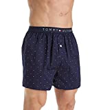 Tommy Hilfiger Men's Underwear Woven Boxers, Sailor Navy, Medium