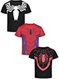 Marvel Avengers Spiderman Big Boys 3 Pack T-Shirts Black/Red 7-8