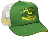John Deere Embroidered Logo Mesh Back Foam Trucker Hat - One-Size - Men's - John Deere Green