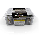 Rayovac Batteries ALD-12PPJ UltraPro Industrial Alkaline Battery, D Size, Standard, Black (Pack of 12)
