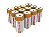 Tenergy 1.5V D Alkaline LR20 Battery, High Performance D Non-Rechargeable Batteries for Clocks, Remotes, Toys & Electronic Devices, Replacement D Cell Batteries, 12-Pack
