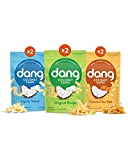 Dang Toasted Coconut Chips | Vegan, Gluten Free, Non GMO, Healthy Snacks Made with Whole Foods (Variety Pack, 3.17 Ounce (Pack of 6))