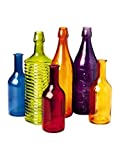 Gardener's Supply Company Colorful Bottles, Set of 6