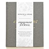 Engagement Journal for Couples (Taupe, 69 Pages) - Engagement Memory Book & Album - Wedding Planner Book - Ideal Gift for Newly Engaged Couples