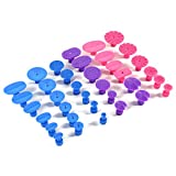 36 Pcs Auto Puller Tabs Car Body Paintless Dent Repair Tools, Glue Puller Tabs Removal Body Hail Damage Remover Kits for Vehicle SUV