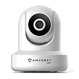 Amcrest 4MP UltraHD Indoor WiFi Camera, Security IP Camera with Pan/Tilt, Two-Way Audio, Night Vision, Remote Viewing, 2.4ghz, 4-Megapixel @30FPS, Wide 90° FOV, IP4M-1041W (White)