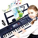 SEMART Kids Piano keyboard Digital electric music keyboard toy for children beginner toddler musical instruments w/microphone USB christmas Birthday gift