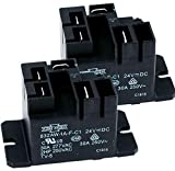 Song Chuan 832AW-1A-F-C1, 24VDC Relay, 240 VAC, 30A General Purpose Relay (Pack of 2)