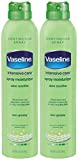 Vaseline Intensive Care Spray Moisturizer, Aloe Soothe Spray Lotion Moisturizer for Dry Skin with Micro-Droplets of Vaseline Lotion (Pack of 2, 6.5 Oz Ea)