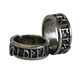 Viking Rune Adjustable Ring, Pagan