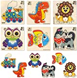 Toddler Puzzles for Kids Ages 2-4 by QUOKKA - 6 Wooden Puzzles for Toddlers 1-3 Years Old – Wood Toys for Learning Animals for Boy and Girl 3-5 + Educational App with 42 Puzzles Games as a Gift