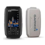 Garmin Striker Vivid 4cv Bundle with Transducer and Protective Cover, 4-inch Color Fishfinder, Vivid Scanning Sonar Color Palettes 010-02550-00