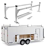 StarONE Adjustable Aluminum Trailer Ladder Rack Fit for Open and Enclosed Trailers