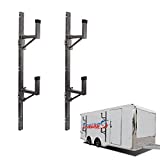 Tiewards Trailer Ladder Rack for Exterior Side Wall for Enclosed Trailer (Carry 1 or 2 ladders)