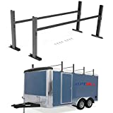 ELITEWILL Adjustable Trailer Ladder Roof Rack Fit for 4" up to 7" Wide Open and Enclosed Trailers