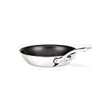 All-Clad D3 Compact Stainless Steel PFOA-/Free Nonstick Dishwasher Safe Fry Pan Cookware, 8.5-Inch, Silver