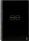 Rocketbook Smart Reusable Notebook - Dot-Grid Eco-Friendly Notebook with 1 Pilot Frixion Pen & 1 Microfiber Cloth Included - Infinity Black Cover, Letter Size (8.5" x 11") (EVR-L-K-A)
