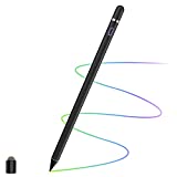 Stylus Pens for Touch Screens, Upgraded Pencil Compatible with iPad Generation Pro Air Mini iPhone Galaxy Surface Kindle Fire Android Alternative Tablet Stylist Smart Digital Drawing Pen (Jet Black)