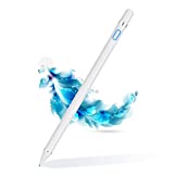 Active Stylus Pen for Touch Screens, Rechargeable Pencil Digital Stylus Pen Compatible with iPad and Most Tablet (White)