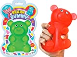 JA-RU Jumbo Squishy Gummy Bear Toy (1 Unit Assorted), Squeeze Stretchy Bear Stress Relief & Sensory Toy. Squishy Toys, Fidget Toys for Boys and Girls, Great Party Favor Stuffer Toy 4341-1