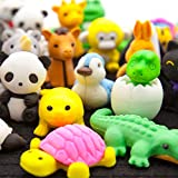 LanMa 70PCS Animal Eraser Puzzle Erasers for Kids Classroom Party Favors Prizes Gifts Cute & Novelty Animal Pencil Erasers