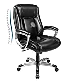 VANSPACE Executive Office Chair High Back, Office Chair 350 lbs Leather Office Chair, Executive Computer Chair with Thick Spring Cushion and Headrest for Home & Office, EC01