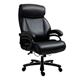Vinsetto Big and Tall Executive Office Chair 396lbs Home High Back PU Leather Chair with Adjustable Height, Swivel Wheels, Black