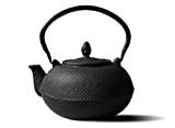 Old Dutch Cast Iron Hakone Teapot/Wood Stove Humidifier, 3-Liter, Matte Black