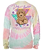 Simply Southern Dog Lover Long Sleeve Tie Dye Shirt (XX-Large)