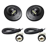 RUXIFEY LED License Plate Light with Socket Wiring Harness Plugs Compatible with Ford F150 F250 F350 F450 F550 Superduty Ranger Explorer Bronco Excursion Expedition, 6500K White