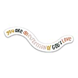 Religious stickers | Faith decals | Christian sticker | Religious Bible quotes about Jesus, scripture, prayer | Christian gifts | God's love